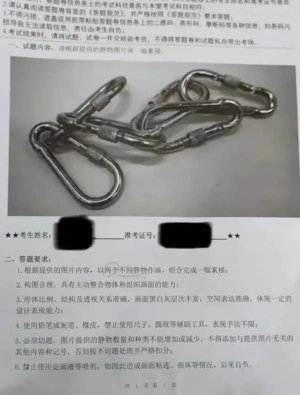 重慶美術培訓學校分享‖ 2021年四川美術學院重慶、蘭州、鄭州、長沙考點考題！圖五