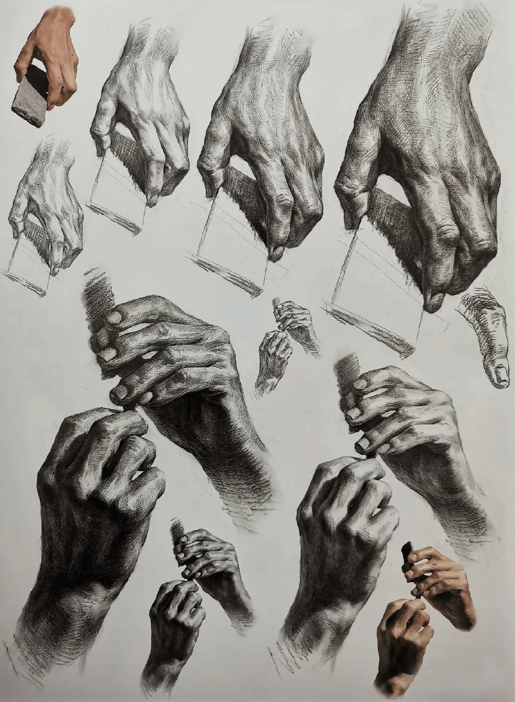 重慶美術(shù)集訓(xùn)同學(xué)，校考素描想拿高分，必須過(guò)“手”這一關(guān)！