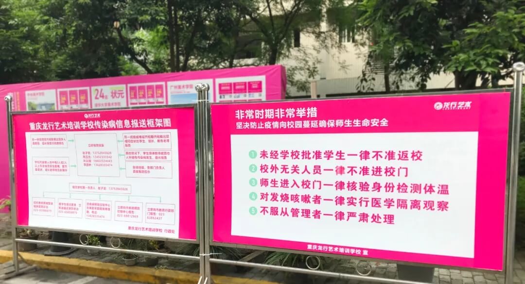 恭喜龍行藝術學校成為重慶首批獲得復課資格的優秀培訓機構！