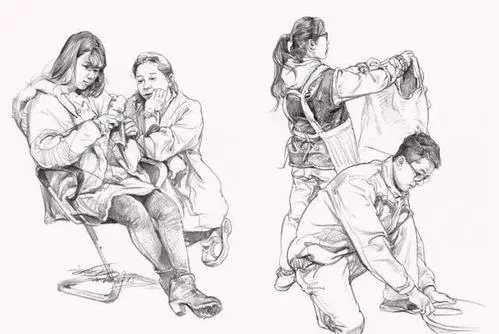 雙人速寫(xiě)總是拿不到高分？重慶畫(huà)室分析這四種題型畫(huà)法！