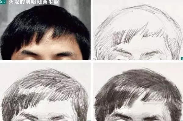 素描頭像的發絲教學！跟著重慶美術集訓畫室老師看看吧，圖三