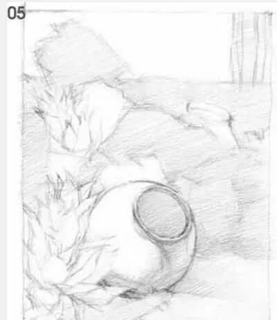 素描場景實操教程！花園一角怎么畫？重慶畫室學子看過來！圖六