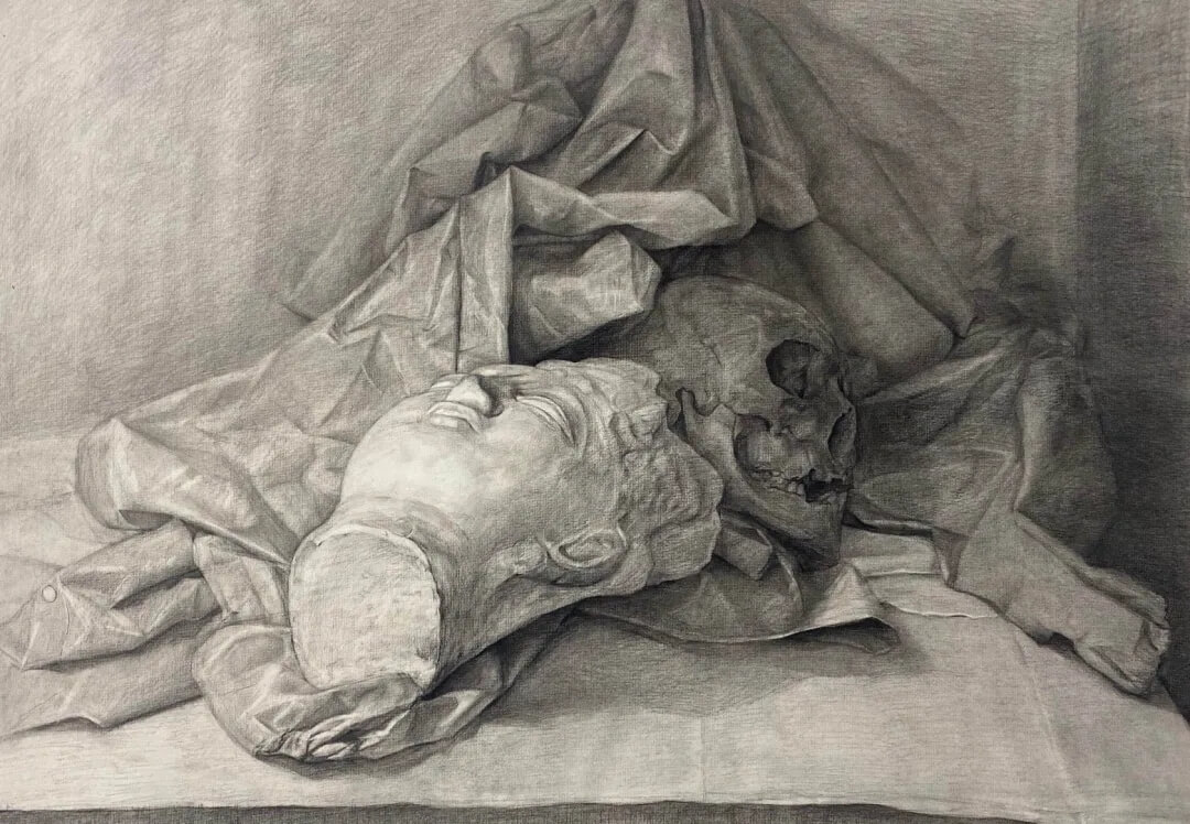 關于素描靜物中的虛實關系，重慶美術集訓畫室小龍來講幾點！圖二